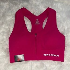 New Balance Zipper Front Sportsbra Popsicle Pink